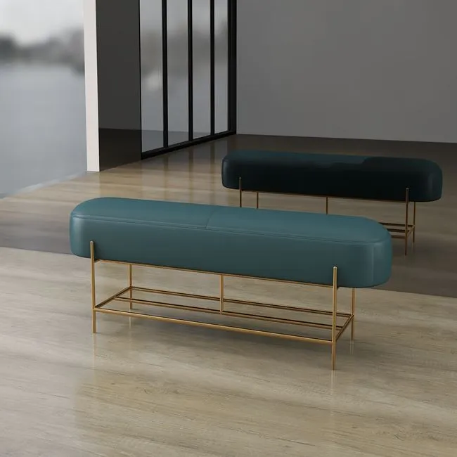 نیمکت تخت خواب روکش دار سفارشی با پایه های استیل ضد زنگ