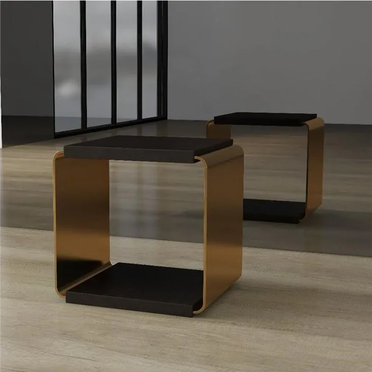 میز انتهایی شبانه رویه مربع سفارشی