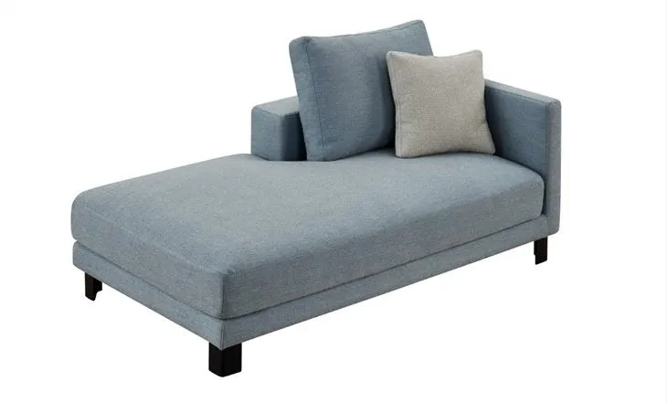 Villa Sectional Sofa Hotel Public Area L Shaped Fabric Upholstered Sofa